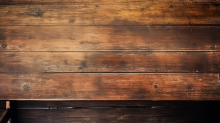 Old wood texture background. Floor surface with old wood planks. generativa IA - obrazy, fototapety, plakaty
