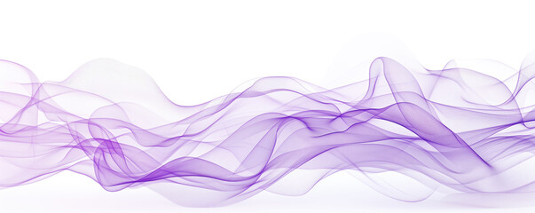 Abstract lilac purple color waves background banner. White space upper part. Generative AI - obrazy, fototapety, plakaty