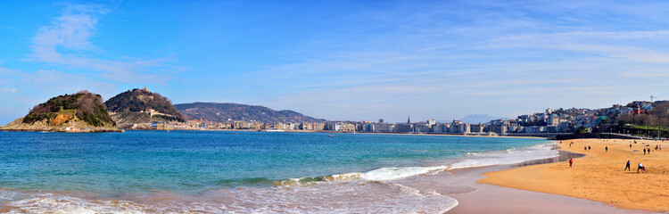 La Concha beach in San Sebastian.