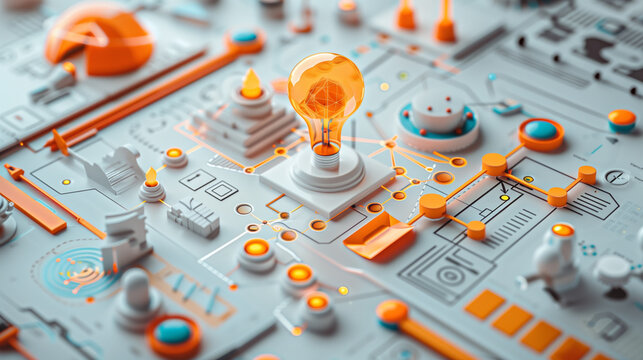 Isomatic the process of business planning - business concept