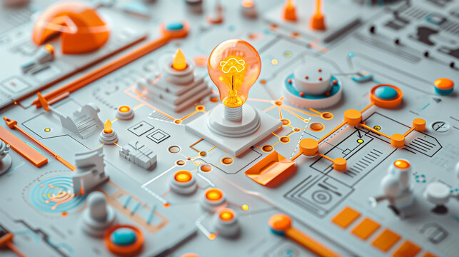 Isomatic the process of business planning - business concept