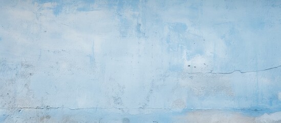 Light blue cement concrete wall texture. Blue stucco wall background.