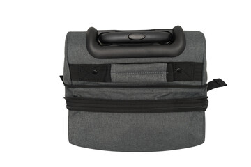 suitcase or baggage trolley luggage, airline trolley bag, airpack visby trolley travel bag isolated on white background. grey color.