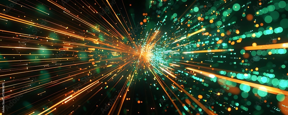 Poster abstract digital background. can be used for technological processes, neural networks and ai, digita