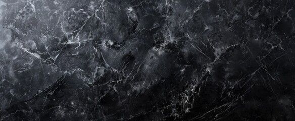 Black marble texture background, dark stone pattern for design cover page and wallpaper Generative AI - obrazy, fototapety, plakaty