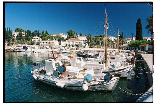 Fishing boats n Spetses, Greece