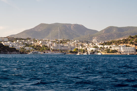 View of Bodrum from a boat