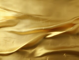 Gold cloth surface. Gradient. Olive colors. Abstract fabric background with space for design. Canvas. Rough, grainy, durable. Matte, shimmer. Template, empty.