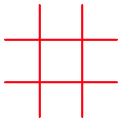 Vector red grid lines