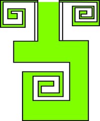 green maze or labyrinth