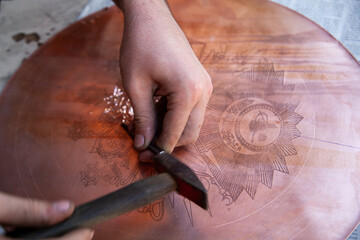 traditional copper handicraft