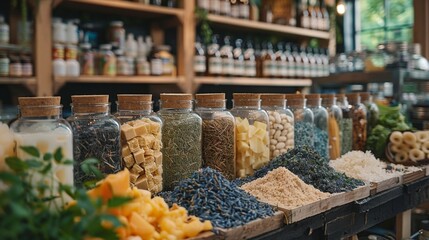 A zero-waste store conducting DIY workshops on making natural cleaning products and personal care items, empowering the community to minimize plastic usage and chemical exposure 