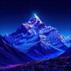 Obraz premium Scenic Nepal mountain road winding through majestic peaks in background. Various contexts such as art galleries, nature themed publications, educational materials on geography, inspirational posters.