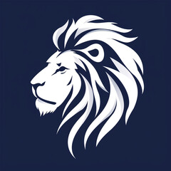 Fototapeta premium lion logo сreated with Generative Ai