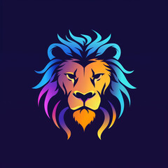 Fototapeta premium lion logo сreated with Generative Ai