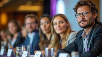 A roundtable discussion at a finance conference, where panelists debate the best practices for utilizing the guide to achieve tax efficiency in investment portfolios, drawing from real-life examples