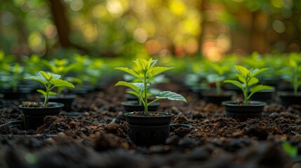 A plant nursery offering free seedling adoption days to encourage tree planting in the community, combined with educational sessions on the importance of trees for air quality and urban cooling 