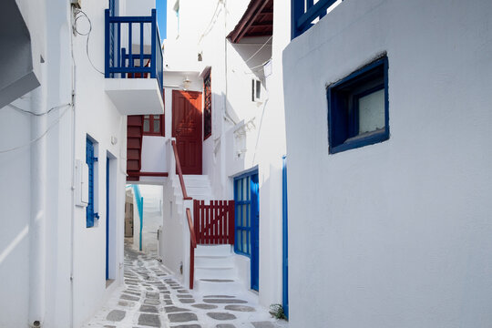 Street Scene, Mykonos, Greece
