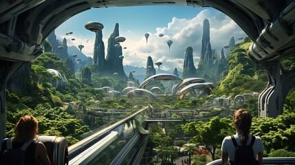 Verdant Nexus: A Jungle Metropolis of Tomorrow