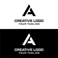 Creative letter a logo design vektor