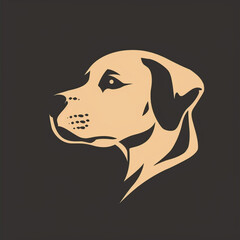 very simple Dog logo сreated with Generative Ai