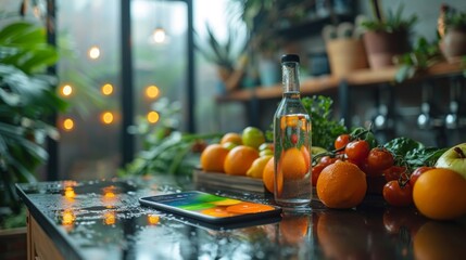 A company-sponsored app that tracks nutrition and hydration, offering incentives for employees who meet their health goals, fostering a culture of wellness in the workplace