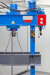 Hydraulic Press Machine in Workshop