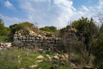 Fototapeta na wymiar Ancient Ruins in Israel