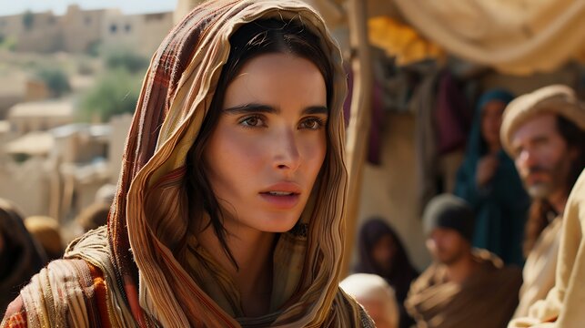 portrait of a woman. 
Widow Ruth, biblical character. Bible