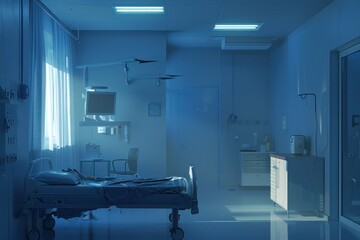 room is shown where a patient is waiting