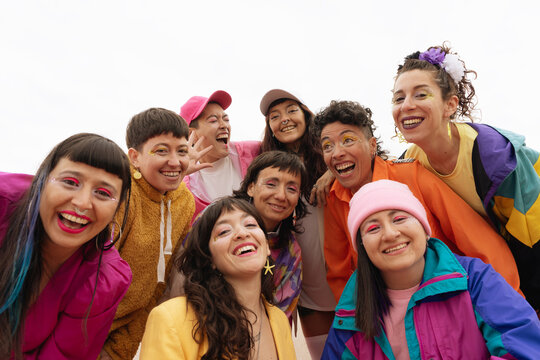 Friendship, beauty, body positive and people concept