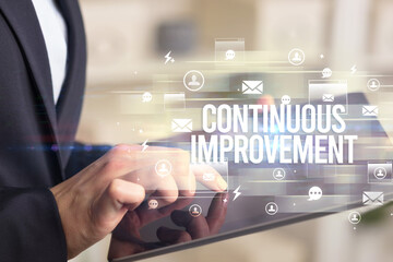 Close-up of a tablet searching modern technology concept