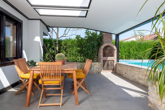 Backyard of a vila