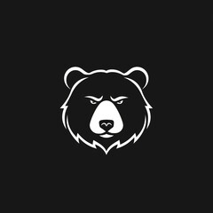bear Logo Illustration logo icon сreated with Generative Ai