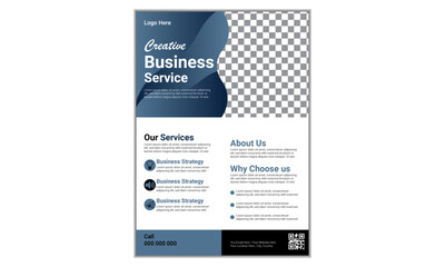 Obraz premium authentic business flyer template