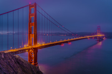 Night Time Golden Gate