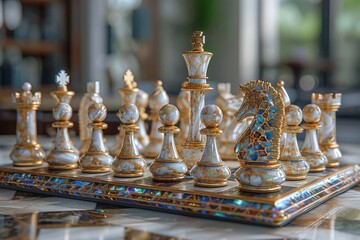 Creative chess: captivating journey through imaginative compositions, artistic arrangements, strategic brilliance, exploring boundless realm where creativity converges with the timeless game of kings.