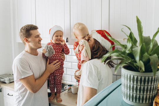 LGBT Family spending time together. Christmas Holidays. Fatherhood.
