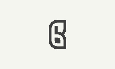 initial B monogram simple logo design vector illustration