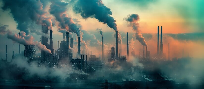 factories pollute the air