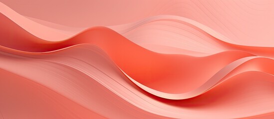 A detailed shot of a pink wave of liquid resembling a blooming flower with magenta, peach, and...