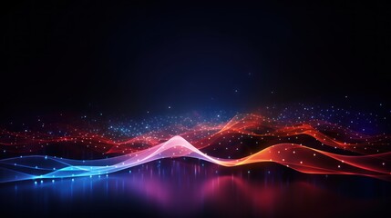 Abstract background that represents the limitless possibilities and horizons of IT technology in the future, pushing the boundaries of innovation - obrazy, fototapety, plakaty