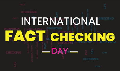 FACT CHECKING Word Cloud Concept on Black Background with great terms such as idea, knowledge, education and more.