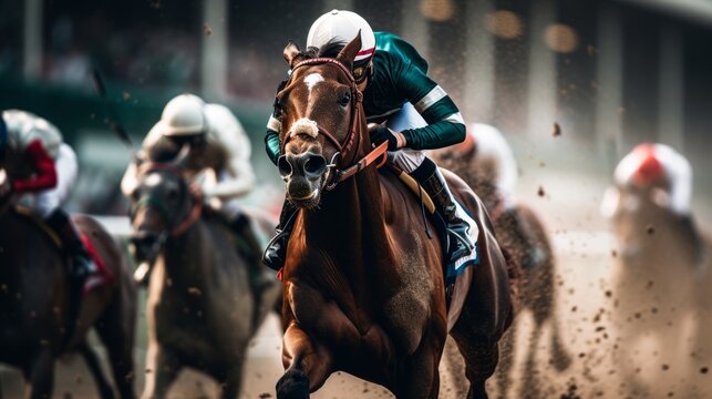 Exciting derby horse racing event featuring top equestrian talent and competitive spirit