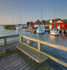 Hafen Althagen, Ahrenshoop, Barther Bodden, Mecklenburg-Vorpommern, Deutschland