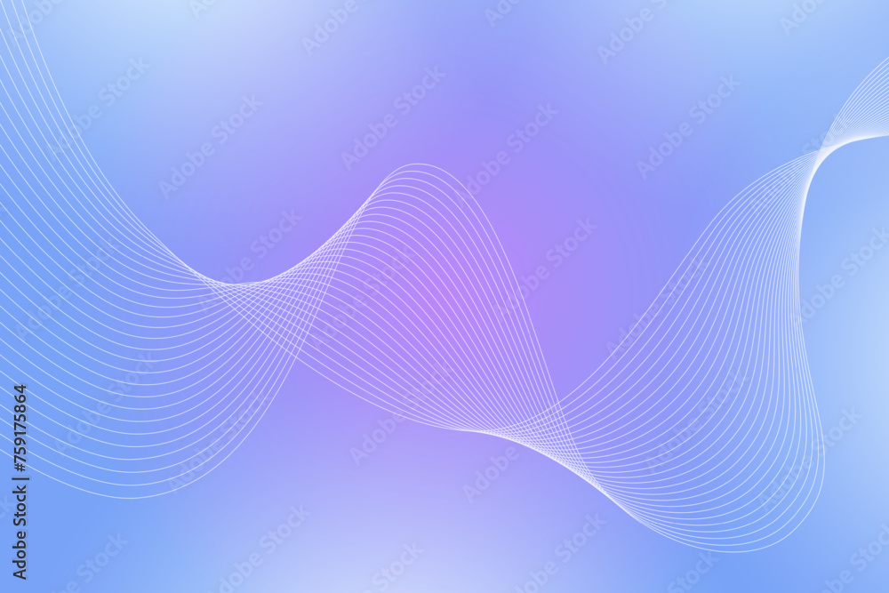 Aufkleber abstract background with curved wavy lines. vector illustration for design. wave from line