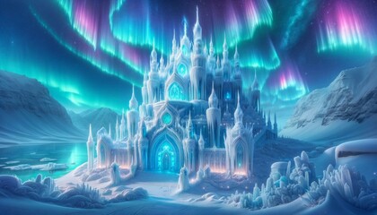 Obraz na płótnie Canvas Ice palace background
