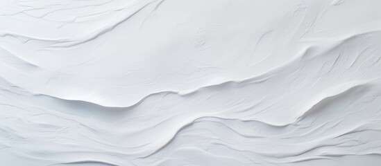 Obraz premium A detailed shot of a white paint texture on a white surface, capturing the subtle patterns and layers in monochrome photography