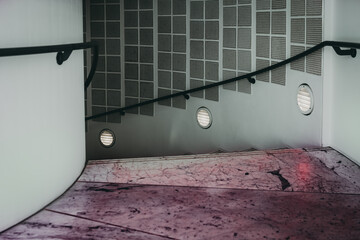 empty staircase in a modern building