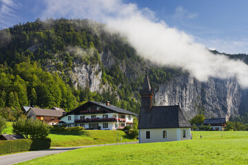 Kapelle in Gößl am Grundlsee, Gößler Wand, Salzkammergut, Steiermark, Österreich